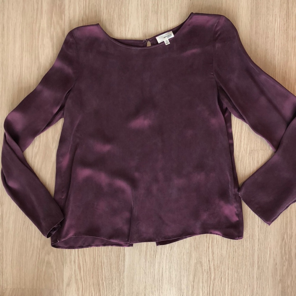 Aritzia Wilfred Free Open Back Blouse